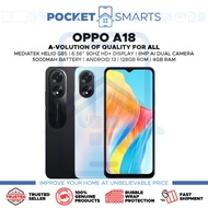 [Malaysia Set] Oppo A18 (128GB ROM | 4GB RAM) 1 Year Oppo Malaysia Warranty