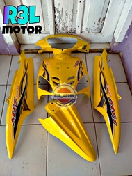 Cover full body halus Mio sporty kuning plus striping