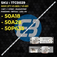TCL TV Backlight 50 InchTCL 50A18 50A28 50P635 21LED B0101-000358 50S11 21*1 V3-B02 / V3-B11