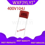 10PCS 400V104J Pitch 10mm 0.1UF 100NF 400V 104 CBB Polypropylene film capacitor