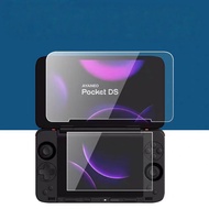 Portable For AYANEO Pocket DS Tempered Glass Screen Protector Pocket DS Flip Dual Top Buttom Screen 