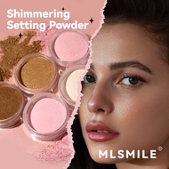 ML SMILE 3-color loose foundation make-up pearlescent matte oil control smooth facial makeup body hi