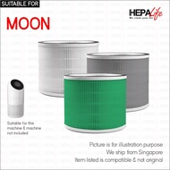 Moon Dawn UV Compatible Replacement Hepa Carbon Filter - Hepalife