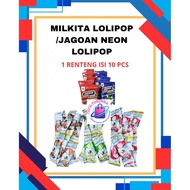 MILKITA LOLLIPOP CANDY 10s MILKITA BITEZ/ NEON 10s/