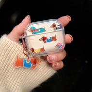 Brown Dog Case For Airpods4 Airpods 1/2 Airpods3 Bluetooth Earphone Airpodspro pro J201 gen2 J206