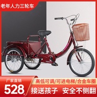 Elderly Anti-Fall Scooter Tricycle Elderly 2023 New Foot Tricycle Pick-up Children Double Car