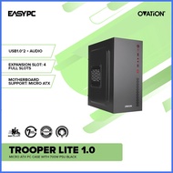 ◜ ✸ ☜ EasyPC |Ovation Trooper Lite 1.0 Micro ATX PC Case with 700w PSU Black