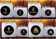 COIN PURSE BLACK GOLD LOCAL SOUVENIR (BACOLOD, BAGUIO, BATANGAS, BICOL)