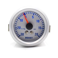 52mm Turbocharger Gauge for Car 12V Blue Light 2 Inch 20 to 30 PSI Boost Monitor