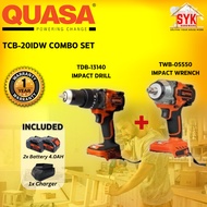 SYK Quasa TCB-20IDW TDB-13140 TWB-05550 Combo Set Cordless Impact Drill Wrench Battery Machine Mesin