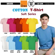 【COMFY】COTTON T-Shirt Round Neck Orange CT5107/CT5104/CT5110/CT5113/CT5166/CT5128 CT51 Oren Sport