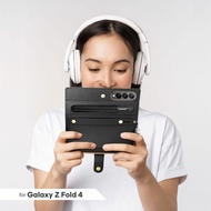 เคสกระเป๋าสตางค์ Fold5สำหรับ Samsung Galaxy Z Fold 4 Z Fold6 Z Z พร้อมที่ใส่ปากกา S-Pen แบบพับได้ซิป
