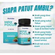 Kids Focus & Brain Support Tablets | Vitamin Kunyah Untuk Fokus, Minda & Pembelajaran Anak | 30 Tabl