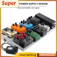 [innersetting.my] Sturdy PE Plastic Guitar Pedalboard with Sticking Tape Plastic Guitar Pedalboard