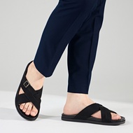 Dép Nam MWC 7984 - Dép Nam Quai Chéo Chất Liệu Da Tổng Hợp Bền Đẹp