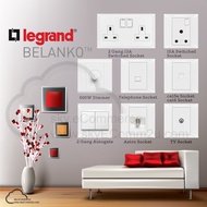 Legrand Belanko S 13A 1 2 3 4 Gang Switch 2 Way Telephone TV Astro cat5e cat6 Bell 20A Universal 15A