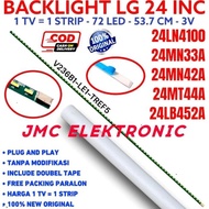 NEW STOCK BACKLIGHT TV LG 24LN4100 24MN33A 24MN42A 24MN44A 24LB452A 72 LED 3V