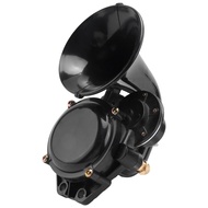 12V/24V Auto Air Horn Loud Truck Trumpet Air Horn with Electric Valve Flat for Car Vehicle Trucks Bu