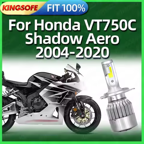 Motorcycle 35W H4 10000lm LED Bulb Headlight For Honda VT750C Shadow Aero 2004 2005 2006 2007 2008 2