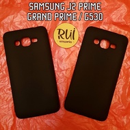 Grand Prime / J2 Prime Case Hitam Black Matte Samsung Softcase Polos Slim Silikon HP