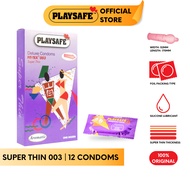 Playsafe Fit Tex 003 Condoms (12's) - Super Thin Regular Size Safety Kondom 轻薄款舒适保险套