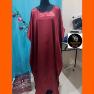 🚩‼️READY STOCK‼️🚩Baju Kaftan Satin Baju kelawar satin dress(MAROON)