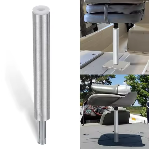 3/4" Boat Seat Post Pole - Aluminum Lock-in 6" Height Base for Pontoon/Bass/Fishing Boat, Fits 7x7 P
