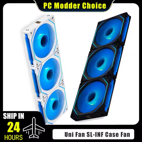 Lian Li Uni Fan SL-INF 120 Infinity Mirror Case Radiator Fan Cableless Gen.3th 12cm Watercooler Forw