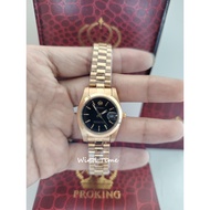 PROKING Women's Analog Watch – Elegant Gold Stainless Steel Jam Tangan With Date