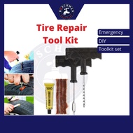 6 pcs Car Tire Repair Tool Kit Car Tubeless Emergency Tyre Car Puncture DIY Hand Tools Alat Membaiki Tayar Pancit 補胎工具