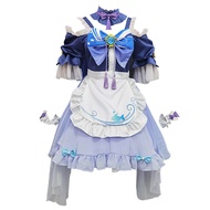 Game Genshin Impact Cosplay Costumes Sangonomiya Kokomi Cosplay Maid Uniforms Halloween Carnival Par