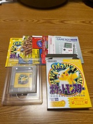 正版 POKEMON 初代黃版 比卡超 Gameboy GBC