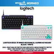 LOGITECH G512X 75 Wired Mechanical Gaming Keyboard - Black / White