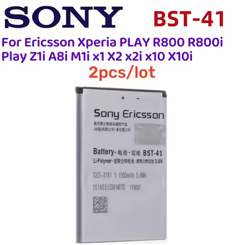 2Pcs/lot Original BST-41 Phone Battery For Sony Ericsson Xperia PLAY R800 R800i Play Z1i A8i M1i X1 
