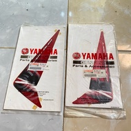 MERAH Yamaha Xeon 2011 Red Wing Sticker Striping Original YGP 44D-F8391-70 44D-F8392-70