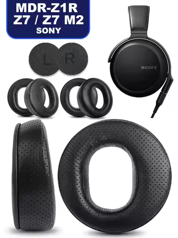 Ear Pads For SONY MDR-Z1R Z7 / Z7 M2 Sheepskin earmuffs Perforated Sheepskin dermis headphones Memor