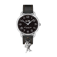 Coach Women's Delancey Watch - Black/Black Leather 14502742