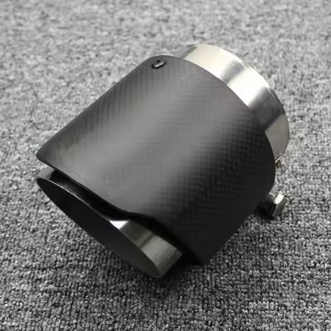 CARS attachment Exhaust pipe System muffler carbon fiber matte tailpipe 104mm 114mm 120mm long diame