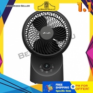 Alpha 7" 3 Blade Motto Desk Table Fan DT360-G2/7-AC WHITE/BLACK