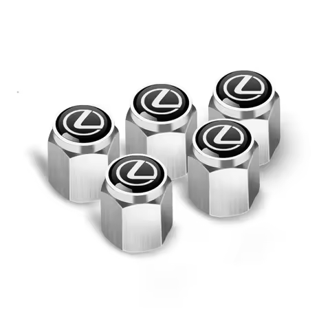 5pcs Metal Car Wheel Tire Valve Stem Caps Covers For Lexus UX250h RX450h CT200h RX400h NX300h RX350 