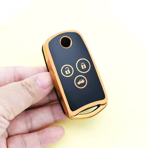 2 3 Buttons Keyless Gold Edge TPU for ACURA TSX ZDX RSX MDX TL Car Key Case Cover For Honda Civic IX