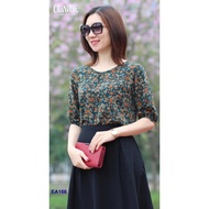 Clarita Design Chiffon Floral Shirt code EA166
