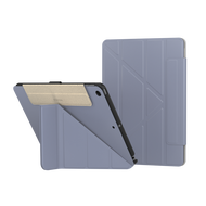 SwitchEasy魚骨牌 Origami iPad 7/8/9 10.2吋多角度支架折疊保護套(皮革內襯)/ 阿拉斯加藍