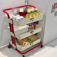 [1205 People Collection] Dopamine Furniture Influencer Household Small Trolley Shelf Lask Multi-Laye