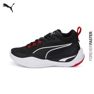 PUMA KIDS - รองเท้าผ้าใบเด็กโต Playmaker สีดำ - FTW - 38735301