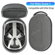 VR Headset Storage Bag for Meta Quest 3 Elite Strap Carrying Case EVA Hard Shell Protective Box for Meta Quest 3 Accessories
