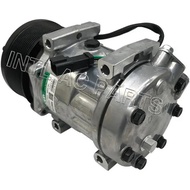 SD7H156095 SD7H15-6095 3729295 372-9295 SANDEN 7H15 air ac compressor for Caterpillar 12pk 126mm