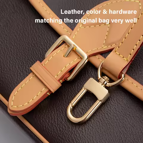 CRAZYSMITH Genuine Leather Bag Strap Replacement For LV Diane Bag Crossbody Handbag Adjustable Shoul
