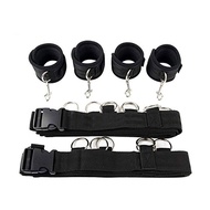 Adjustable Straps Bed Restraints Kit For Couple Ankle Cuffs With Set Sm Games