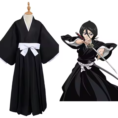 Bleach Kurosaki Ichigo / Kuchiki Rukia / Toushiro Toushirou Die Pa Cosplay Costume Outfits Black Sui